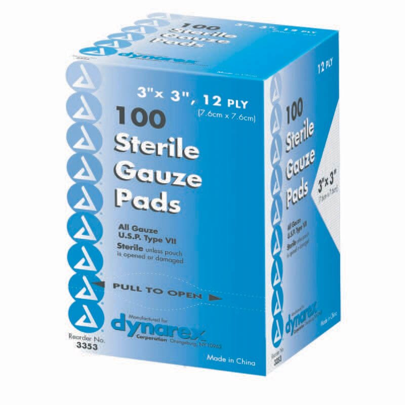 Sterile Gauze Pads, 12Ply (100/box) | SME, Inc. USA